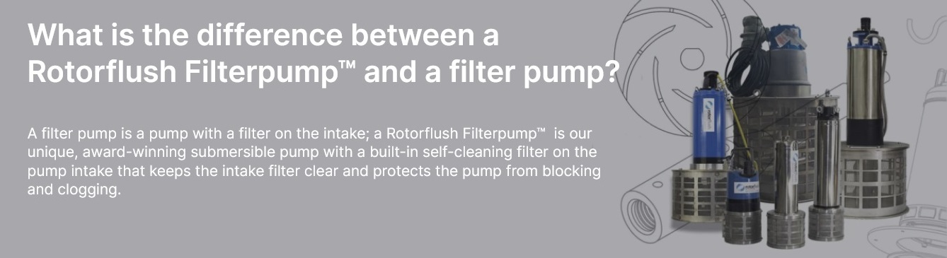 The difference between a Rotorflush and any other submersible pump