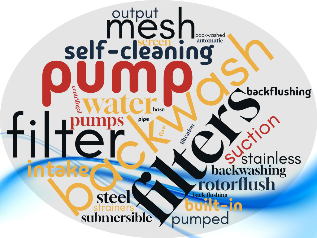 Backwash Filters word cloud