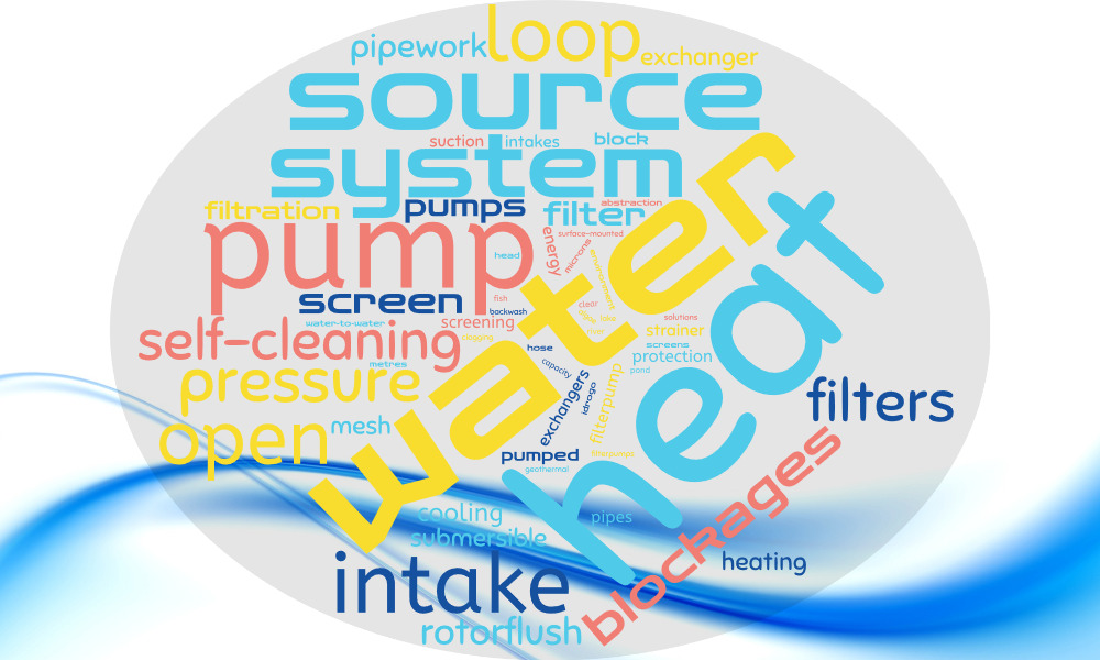 Wordcloud for Water Source Heat Pumps Landing Page Text