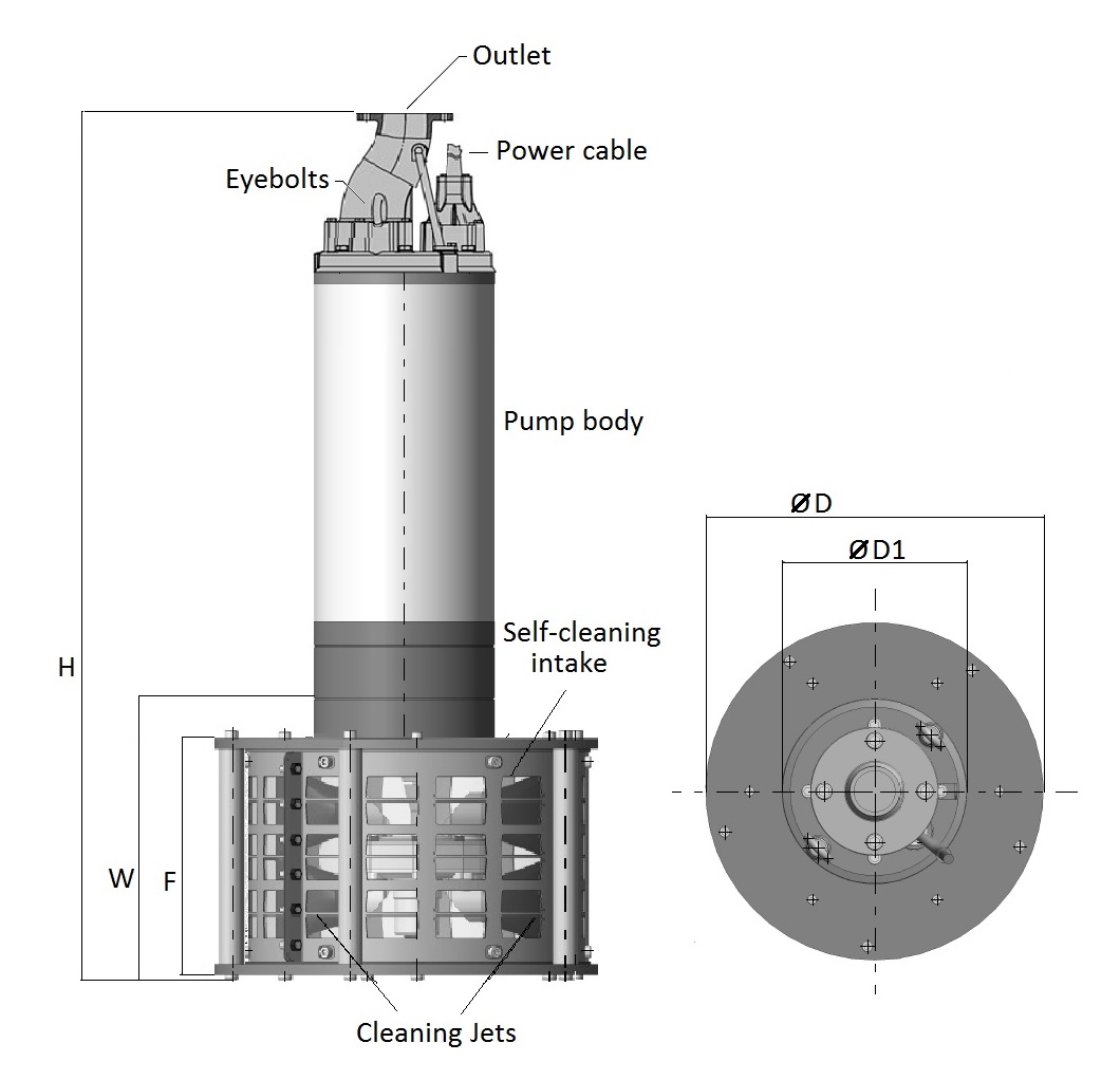 Generic dimensions diagram Opal 600's plus