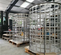 RF1100 cages in production