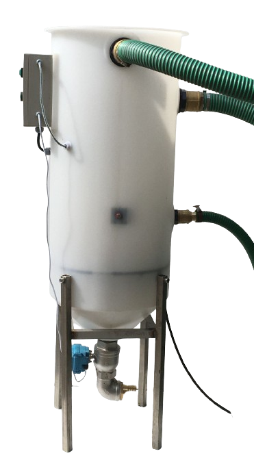 GT200 Separator viewed from side showing connections